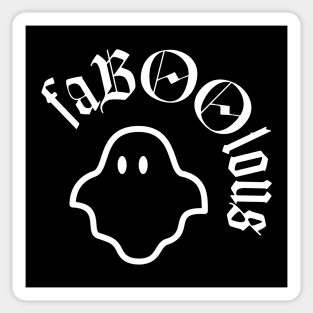 Cute Ghost Faboolous Sticker